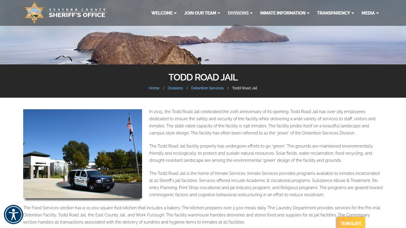 Todd Road Jail - Ventura County Sheriff's Office